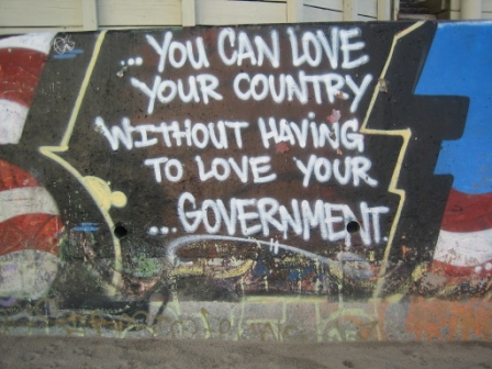 you can love your country without having to love your government