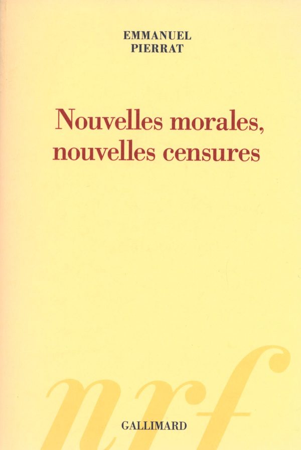 Couverture de l'ouvrage Nouvelles morales, nouvelles censures