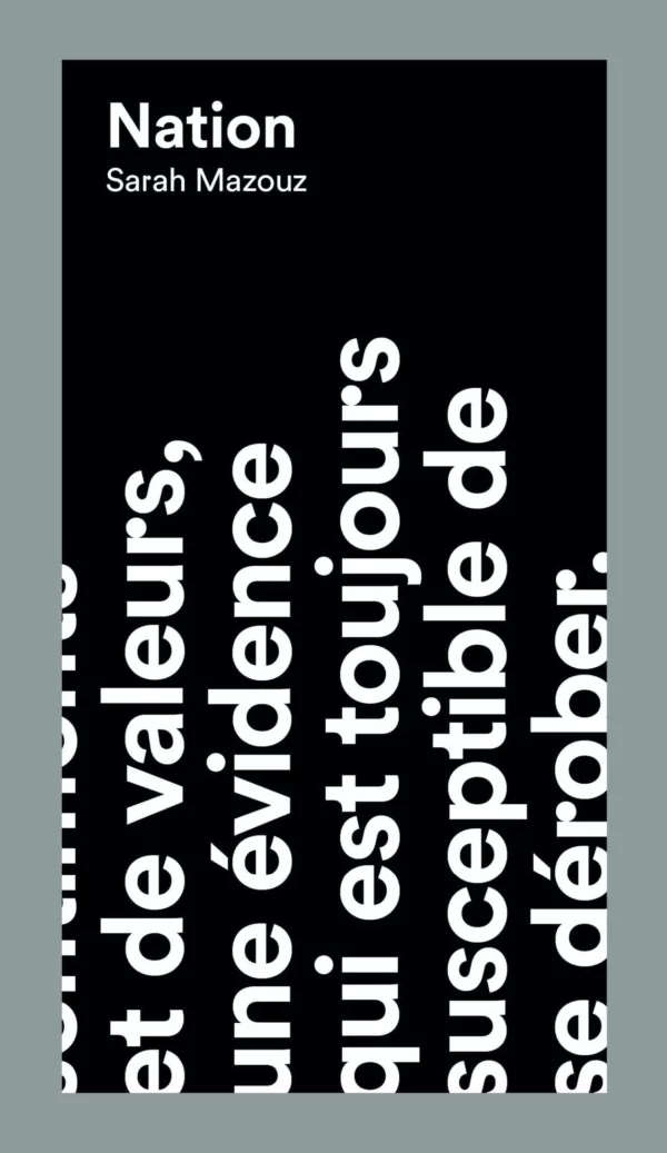 Couverture de l'ouvrage Nation